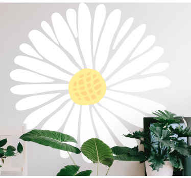 Sticker Fleur Une fleur de marguerite simple - TenStickers