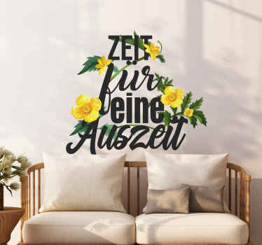 Wandtattoo Blume Zeit für eine pause orchideenblüte - TenStickers