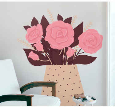 Wandtattoo Blume Schöne nelken - TenStickers