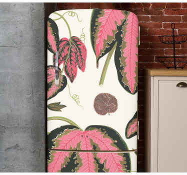 Sticker Frigo sticker de maranta rouge - TenStickers