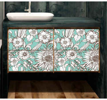 Decal έπιπλα ηλίανθου - TenStickers