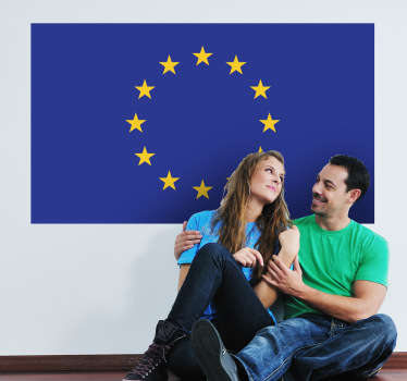 Autocolante da bandeira da União Europeia - TenStickers