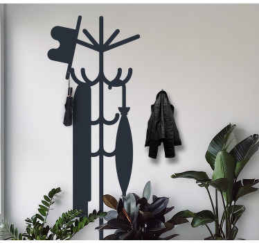 Classical coat hanger stickers - TenStickers
