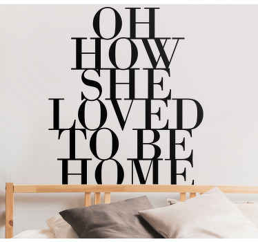 Αυτοκόλλησε να είναι αυτοκόλλητο τοίχου με κείμενο στο σπίτι - TenStickers