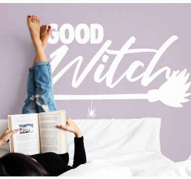Vinilo frase célebre pegatina de buena bruja - TenVinilo