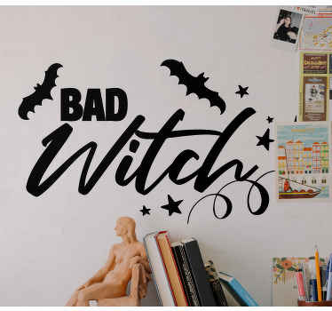 Pegatina Halloween Bruja mala - TenVinilo