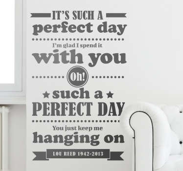 Lou Reed Musical Sticker - TenStickers