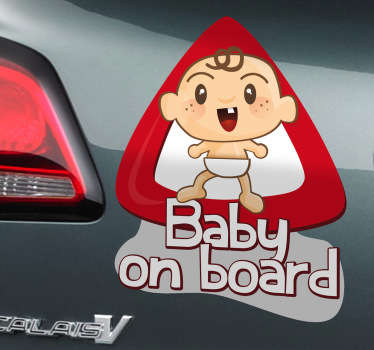 New born baby on board sticker - TenStickers