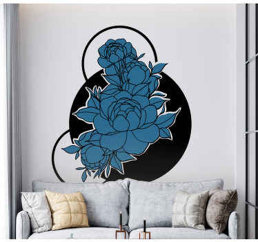 Sticker Fleur Fleur de dessin au trait croquis - TenStickers