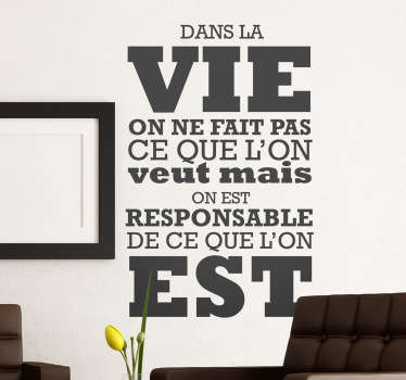 Sticker décoratif Jean Paul Sartre - TenStickers