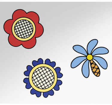 Naklejka na rower Klasyczne polskie kwiaty - TenStickers