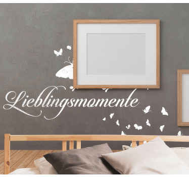 Wandtattoo Zitat Beste momente - TenStickers