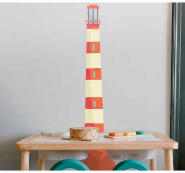 Aufkleber Marine Kinder langer leuchtturm - TenStickers