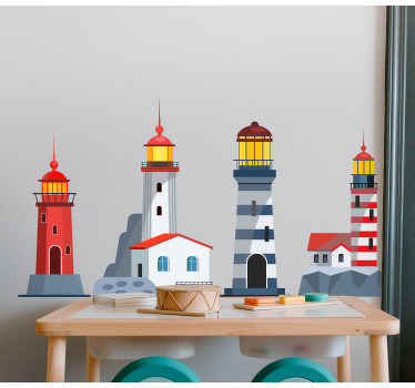 Naklejka na ścianę Kolekcja latarni dla dzieci - TenStickers