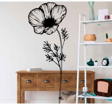 Poppy Wall Stickers - TenStickers