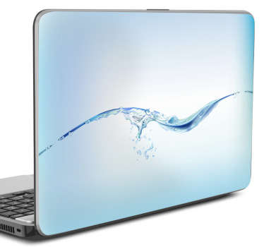 Laptop Sticker mit Wasser - TenStickers