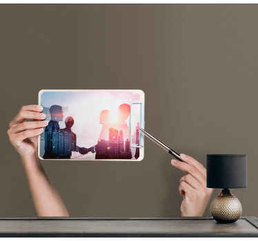 Görev masası fotoğraf çerçevesi duvar sticker - TenStickers