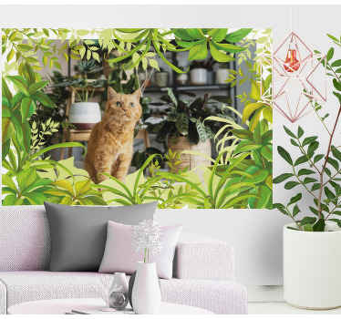 Levelek és gyógynövény képkeret fal matricák - TenStickers