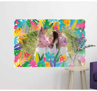 Aquarelle fotoğraf çerçevesi duvar çıkartmaları bırakır - TenStickers