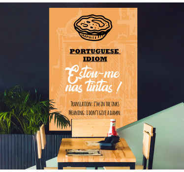 Autocolantes de provérbios populares Dizendo portugues - TenStickers