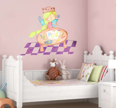 Creative Fairy Child wall stickers for kid - TenStickers