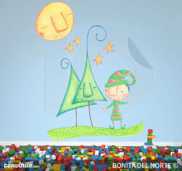 Christmas Elf Sticker - TenStickers