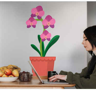 Nálepky na kvetinový kvetináč - Tenstickers