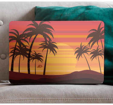 Autocolante para PC Belo produtodo nascer do sol - TenStickers