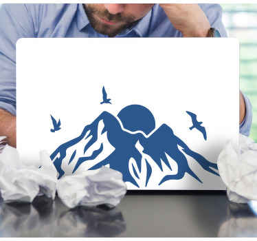 Laptop Aufkleber Design mit vögeln - TenStickers