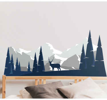 Vinilo naturaleza escena de montañas majestuosas - TenVinilo