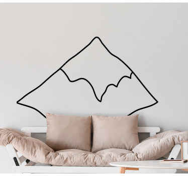 Minimalist design nature wall sticker - TenStickers