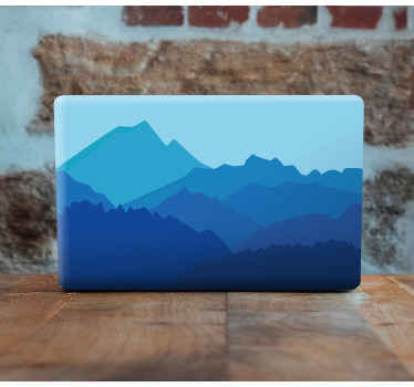 Panoramic mountain design laptop skin - TenStickers