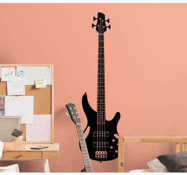 Autocolant vinil bas chitară rock - TenStickers