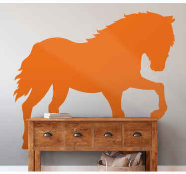 Vinilo pared Caballo mirando hacia abajo - TenVinilo