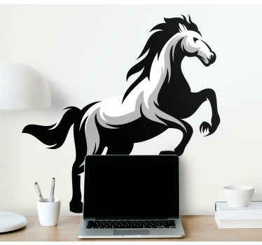 Sticker Mural Cheval élégant blanc - TenStickers