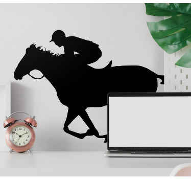 Vinilo pared Jinete a caballo - TenVinilo