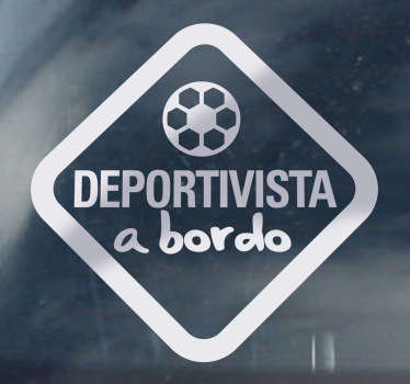Adhesivo decorativo deportivista a bordo - TenVinilo