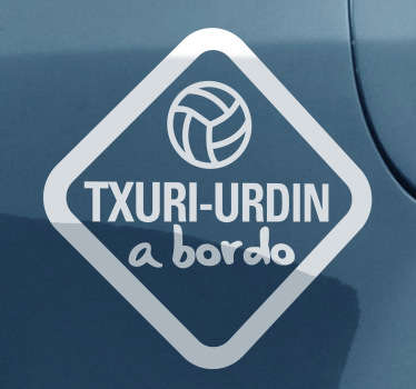 Vinilo fútbol txuri urdin a bordo - TenVinilo