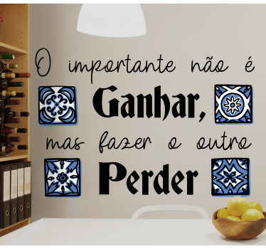 Autocolantes de provérbios populares Ditado popular mentalidade d - TenStickers