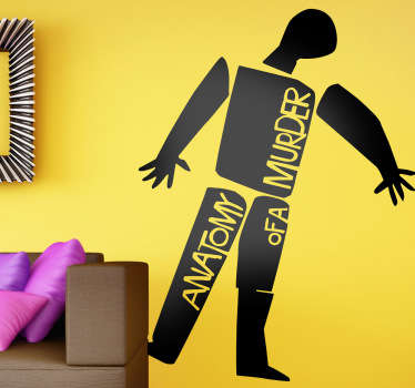 제임스 스튜어트 주연 영화 포스터의 그래픽 이미지와 디자인으로 환상적인 영화 테마 벽 스티커. 적용하기 쉽습니다.