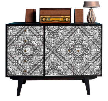 τρίγωνο μαύρο μπαντάνα έπιπλα - TenStickers