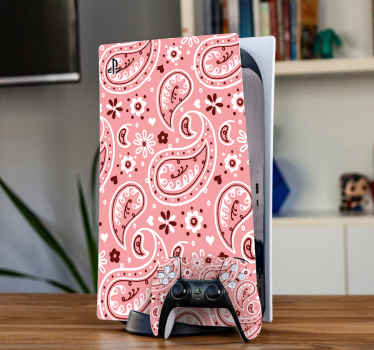 PlayStation Aufkleber Süße rosa Muster - TenStickers