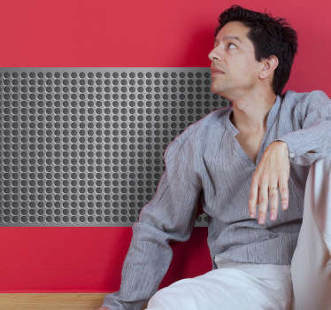 Película de vinil autocolante de grade metálica - TenStickers