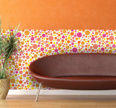 Pieza vinilo topos color cálido - TenVinilo