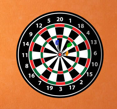 飞镖板墙贴 - TenStickers