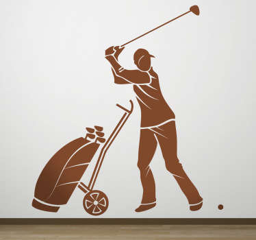 Professional Golfer Silhouette Decal - TenStickers