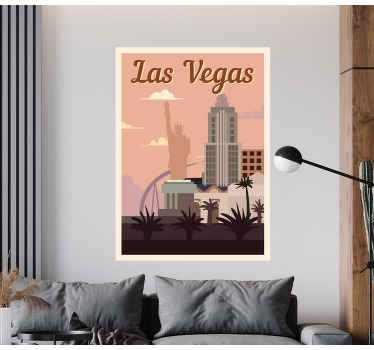 Aufkleber für die Wand Las vegas der 70er jahre - TenStickers