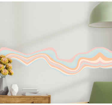 Aufkleber für die Wand Retro 70er jahre Design verschiedene Farbe - TenStickers