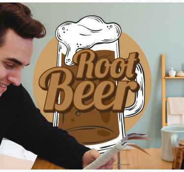 ルートビアの匂いと傷の壁のステッカー - TENSTICKERS