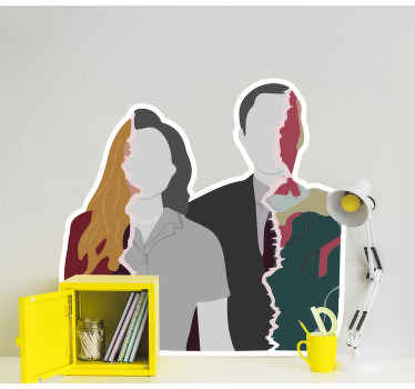 Autocolantes originais Wanda visão silhueta - TenStickers